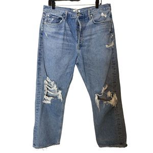 AGOLDE 90s Mid-Rise Loose Fit Jeans Size 33 Button Fly REVOLVE